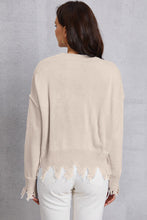 Load image into Gallery viewer, Lip Fringe Round Neck Sweater
