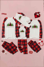 Load image into Gallery viewer, MERRY CHRISTMAS Graphic Top and Plaid Pants Set
