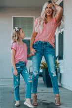 Load image into Gallery viewer, Women Buttoned Roll-Tab Sleeve Tee Shirt

