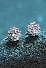 Load image into Gallery viewer, Moissanite Floral-Shaped Stud Earrings
