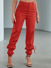 Load image into Gallery viewer, Drawstring Detail Ankle-Length Pants
