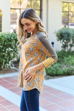 Load image into Gallery viewer, Celeste Design Full Size Leopard Star Contrast Top
