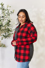 Load image into Gallery viewer, Heimish Full Size Plaid Button Down Shacket

