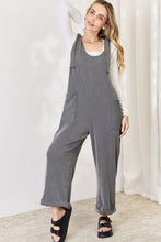 Load image into Gallery viewer, Celeste Full Size Ribbed Tie Shoulder Sleeveless Ankle Overalls
