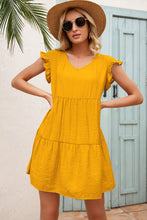 Load image into Gallery viewer, Frill Trim Ruffle hem Dress
