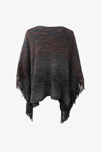 Load image into Gallery viewer, Round Neck Fringe Detail Poncho
