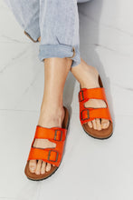 Load image into Gallery viewer, MMShoes Feeling Alive Double Banded Slide Sandals in Orange
