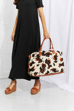 Load image into Gallery viewer, Animal Print Plush Weekender Bag
