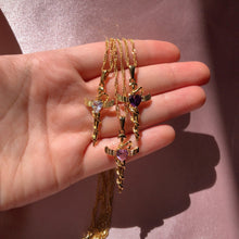 Load image into Gallery viewer, Copper Zircon Cross Pendant Necklace
