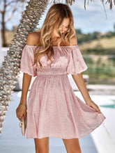 Load image into Gallery viewer, Leopard Square Neck A-Line Dress
