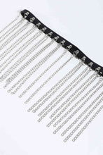 Load image into Gallery viewer, Fringed Chain PU Leather Belt
