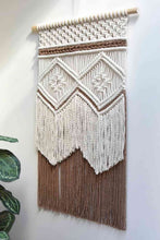 Load image into Gallery viewer, Two-Tone Handmade Macrame Wall Hanging
