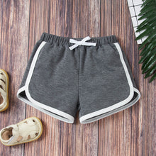 Load image into Gallery viewer, Kids Quarter Button T-Shirt and Drawstring Waist Shorts Set
