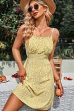 Load image into Gallery viewer, Ditsy Floral Frill Trim Smocked Cami Dress
