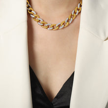 Load image into Gallery viewer, Zircon Titanium Steel Chunky Chain Necklace
