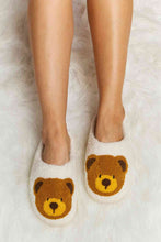 Load image into Gallery viewer, Melody Teddy Bear Print Plush Slide Slippers
