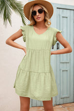 Load image into Gallery viewer, Frill Trim Ruffle hem Dress
