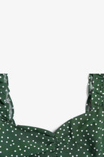 Load image into Gallery viewer, Polka Dot Ruffle Strap Slit Dress
