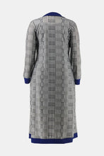 Load image into Gallery viewer, Plus Size Plaid Belted Sleeveless Dress and Contrast Duster Kimono Set
