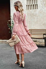 Load image into Gallery viewer, Smocked Flounce Sleeve Midi Dress
