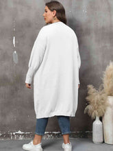 Load image into Gallery viewer, Plus Size Long Sleeve Pocketed Cardigan
