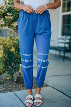 Load image into Gallery viewer, Two-Tone Elastic Waist Jogger Pants
