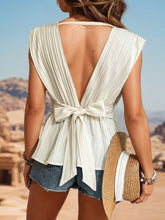 Load image into Gallery viewer, Surplice Tie Waist Tank
