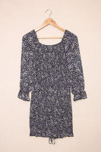 Load image into Gallery viewer, Ditsy Floral Smocked Sweetheart Neck Mini Dress
