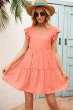 Load image into Gallery viewer, Frill Trim Ruffle hem Dress
