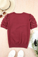 Load image into Gallery viewer, Applique Short Sleeve Knit Top
