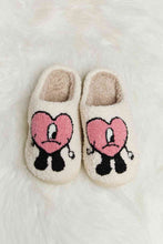 Load image into Gallery viewer, Melody Love Heart Print Plush Slippers
