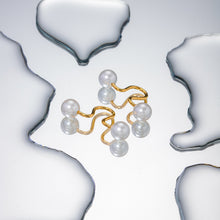 Load image into Gallery viewer, Stainless Steel Imitation Pearl Cuff Earrings
