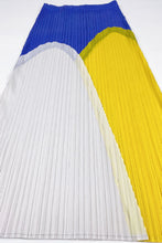 Load image into Gallery viewer, Tricolor Accordion Pleated Elastic Waist Skirt
