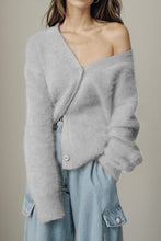 Load image into Gallery viewer, Button Up Dropped Shoulder Cardigan
