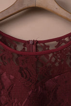 Load image into Gallery viewer, Spliced Lace High-Low Long Sleeve Dress
