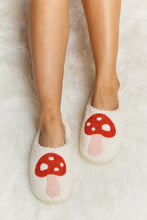 Load image into Gallery viewer, Melody Mushroom Print Plush Slide Slippers
