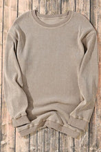 Load image into Gallery viewer, Round Neck Dropped Shoulder Sweatshirt
