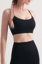 Load image into Gallery viewer, Cutout Racerback Scoop Neck Sports Bra
