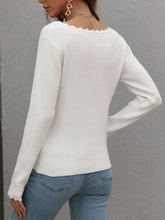 Load image into Gallery viewer, V-Neck Ribbed Knit Top
