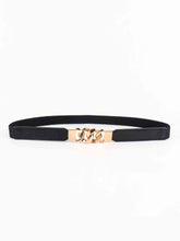 Load image into Gallery viewer, Zinc Alloy Buckle Elastic PU Belt
