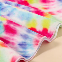 Load image into Gallery viewer, Tie-Dye Smocked Tie-Shoulder Dress
