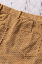 Load image into Gallery viewer, Corduroy Mini Skirt with Pockets
