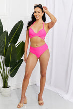 Load image into Gallery viewer, Marina West Swim Summer Splash Halter Bikini Set in Pink
