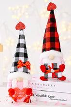 Load image into Gallery viewer, Valentine&#39;s Day Plaid Pointed Hat Gnome
