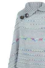 Load image into Gallery viewer, Cloak Sleeve Fringe Detail Poncho
