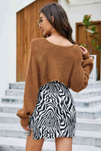 Load image into Gallery viewer, Rib-Knit Cropped Poncho
