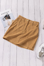 Load image into Gallery viewer, Corduroy Mini Skirt with Pockets
