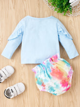 Load image into Gallery viewer, Baby Girl LOVELY GIRL Tee and Tie-Dye Bloomers Set
