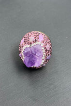 Load image into Gallery viewer, Random-Shape Natural Stone Rhinestone Ring
