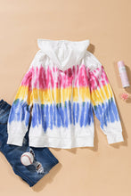 Load image into Gallery viewer, Tie-Dye Drawstring Pullover Hoodie
